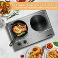 CUSIMAX 1800W Double Hot Plate for Cooking Double Burners Electric
