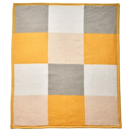 UPC: 8680908719611 | Turkish Cotton Blend Soft Baby Blanket Butterscotch Patchwork