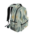 thumbnail image 2 of Abstract Leaves Pattern Design Stylish Large Backpack 15L Self-Standing Durable Twill for School, Office and Travel Use, 2 of 9