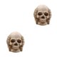 thumbnail image 2 of Estatua de cabeza de calavera brillante Matsuzay Decoración de fiesta de Halloween Blanca 2Conjunto, 2 of 6