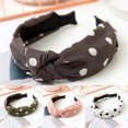 thumbnail image 3 of UrbanI Fashion Bowknot Polka Dot Women\'s Cloth Hairband Headband Hair Accessories, 3 of 8