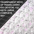 thumbnail image 2 of Sleek Keycaps 132 Keys for Mechanical Keyboards Fully Transparent Keycaps, 2 of 9