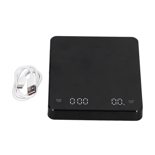 Báscula Electrónica De Café, Carga USB Conmutable G OZ Ml Báscula Electrónica Multifuncional Conveniente Puesta A Cero Automática Pantalla LCD Grande Para Hornear Para ANGGREK Otros