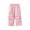 Pink, variant on Plebaso Boys Girls Cargo Pants Lightweight Elastic Waist Kids Cute Wide Leg Pants Baggy Casual Trousers