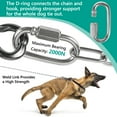 thumbnail image 2 of Aystkniet 30 ft Chew-Proof Dog Chain, Heavy-Duty Stainless Steel Tie-Out Cable for Large Dogs, Tangle-Free, 2 of 6