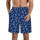 thumbnail image 1 of Fotbe Nautical Anchors Trajes de Baño Estampados para Hombre, Shorts de Verano de Secado Rápido, Ropa de Playa, Bañadores-Small, 1 of 6