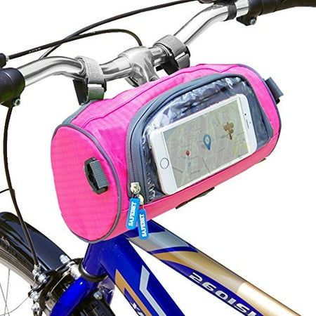 Just Mode Tm Bicycle Cycling Frame Pannier Waterproof Bike Bag Mobile Phone Screen Touch Holder With Straps