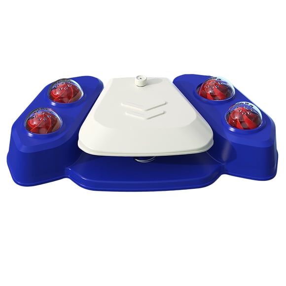 Bebedero Rociador Ducha Interactiva para Perros Sunnimix Blanco Azul