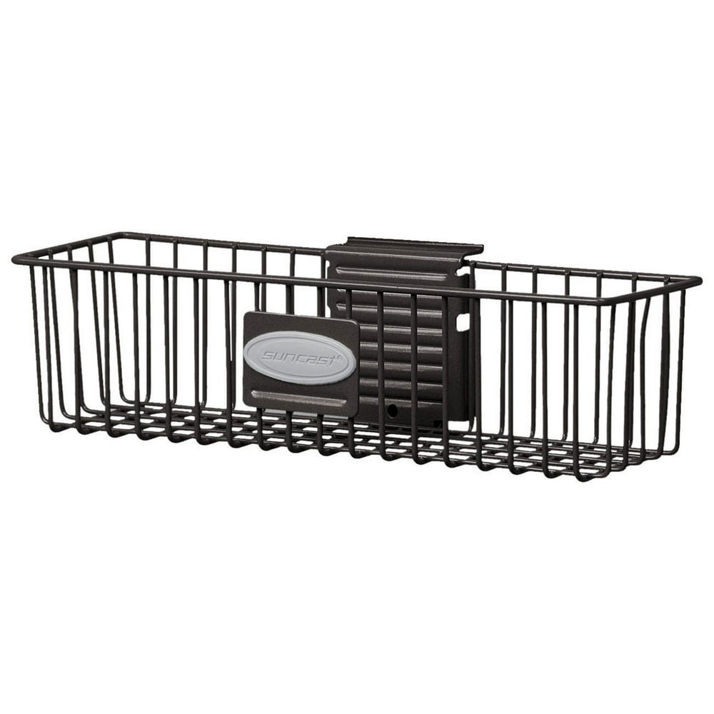 Suncast Storage Trends 3" x 12" Slatwall Mounted Metal Wire Shelf
