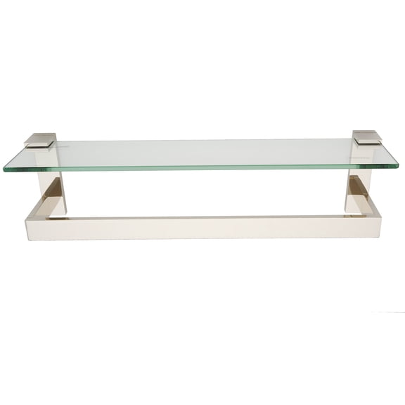 Alno A6427-24-PN Linear 24" Wide Solid Brass Modern Bathroom Towel Rod Bar - Nickel