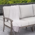 thumbnail image 3 of 7 Piece Aluminum Patio Furniture Set, 3-Seat Outdoor Sofa with Ottoman and Swivel Armchair, Outdoor Sectional Sofa with Side Table and Coffee Table, Garden Conversation Set, 3 of 7