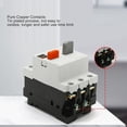 thumbnail image 3 of DIN Rail Mount Motor Circuit Protector, 3P Rail Mounted Motor Circuit Protector Switch, AC380V Overload Protection ABS Plastic Shell, with Double Handles, for Household Appliances, 3 of 7