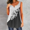 thumbnail image 1 of SMihono Hauts pour Femmes Débardeur pour Femmes Mode Débardeur d'Été pour Femmes à Col en V Sans Manches Imprimé Débardeur Décontracté Blouse Débardeur pour Femmes Hauts d'Été pour Femmes, 1 of 5