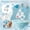 A004- Style D, variant on Number 5 Birthday Candle, Snowflake Cartoon Design, 1 Piece, Suitable for Winter Wonderland Birthday Party