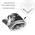 thumbnail image 6 of Sikiie Monochrome Giraffe Expression Oven Mitts and Pot Holders, Silicone Oven Gloves, Heat Resistant Oven Mitts 4Pcs Set, 6 of 6