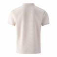 thumbnail image 5 of Yertdoel Men T-shirts Solid Color Short Sleeve Half Button Placket Lapel Neck Shirts with Pockets Soft Loose Comfortable Breathable Outdoor Hiking Cycling Tops, 5 of 9