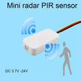 thumbnail image 4 of DC3-24V Mini Penetrable Microwave Radar Motion Sensor Switch - Auto Light on/Off, 30s Delay, for Closet, Corridor White,1 * Microwave Radar Motion Sensor Switch,White, 4 of 8