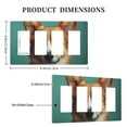 thumbnail image 3 of cute corgi dog Switch Cover Decorative Wall Plate / 4-Gang Screwless / Standard Size 4.5x8 in, 3 of 5