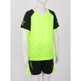 thumbnail image 2 of LiiYii Kids Boys Jerseys Shirts and Shorts Set Basketball Football Athletic Sportswear Green 3XS, 2 of 7