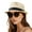 Natural, variant on Straw Fedora Hat for Women Men Packable Short Brim Roll Up Trilby Hat Panama Summer Beach Sun Hat UPF 50+