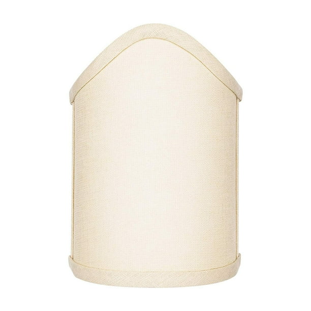 Beige Linen Scalloped Wall Sconce Shield Clip On Lamp Shade Com - Wall Sconce Shield Lamp Half Shade Beige Linen Scalloped Wall Sconce Shield Clip On Lamp Shade Com - Wall Sconce Shield Lamp Half Shade