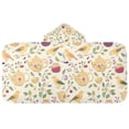 thumbnail image 5 of Yayeee Kids Hooded Towel with Hand Pockets Beach Soft Absorbent Bath Wrap 50 x 23.5 inch, Birds Tea Time, 5 of 5