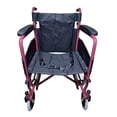 thumbnail image 4 of Silla De Ruedas 18" Respaldo Abatible Descansapies Desmontables Roja, 4 of 10