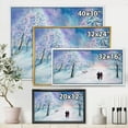 thumbnail image 4 of Couple In Love Walks During Snowy Winter Times 40 in x 30 in Framed Painting Canvas Art Print, by Designart, 4 of 5