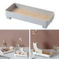 thumbnail image 3 of ABS Storage Tray Snack Dessert Decoration Nut Tray Organizer Display Sundries Modern Decorative Tray for bathroom and kitchen and home Rectangular Grey, 3 of 8