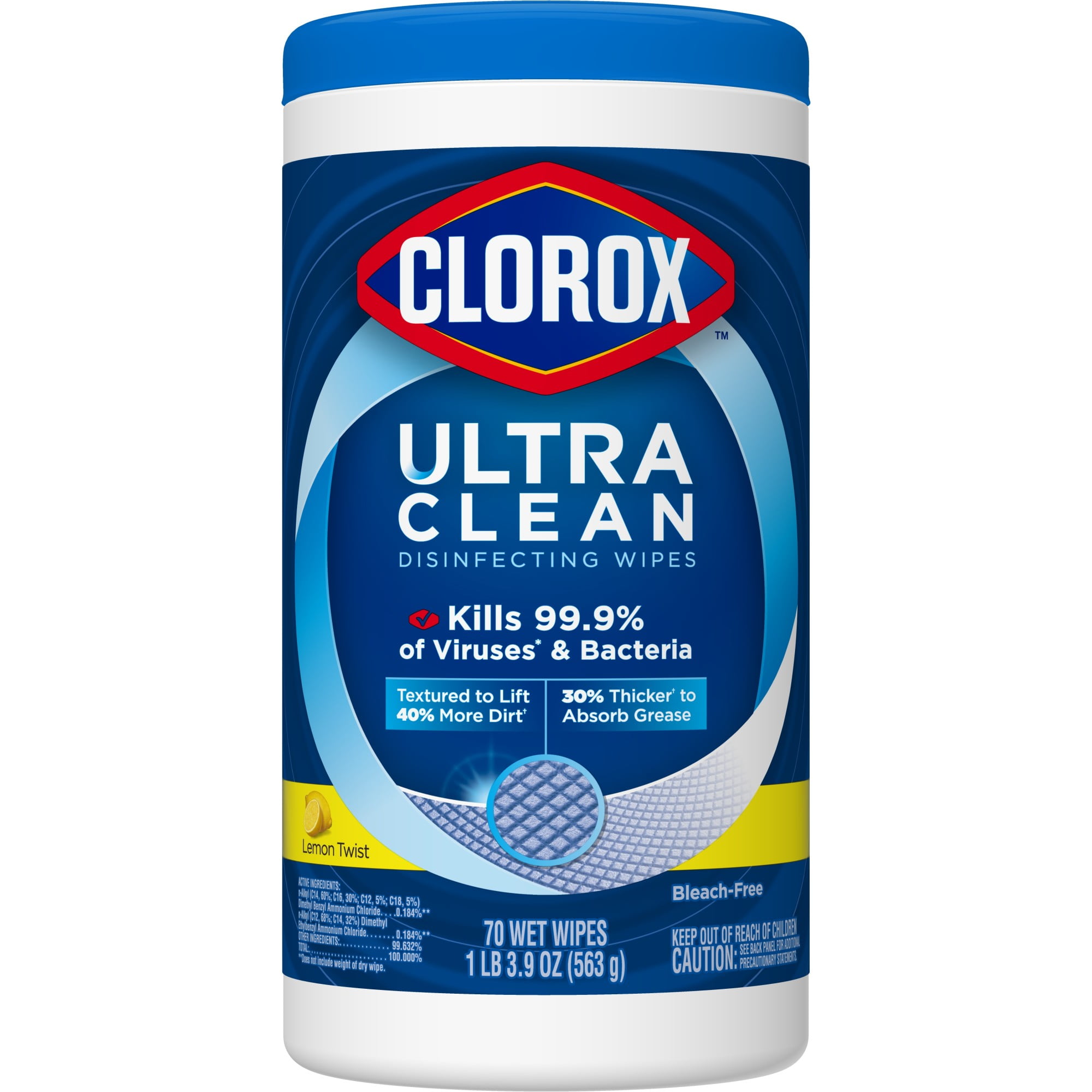 Clorox Ultra Clean Disinfecting Wipes, Bleach Free Cleaning Wipes