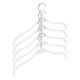 thumbnail image 1 of Non-Slip Clothes Hangers 5Pcs White Heavy Duty Plastic and Stainless Steel for Home Use, 1 of 4