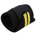 thumbnail image 4 of Rawiri - Muñequera unisex de compresión, muñequera ajustable (negro y amarillo), 4 of 8