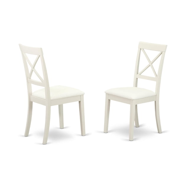 Sillas de comedor Ergode Slender X Back de piel sintética, juego de 2