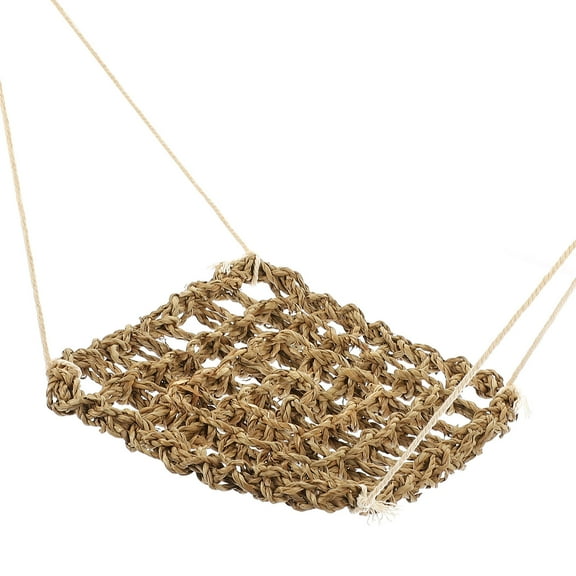 Luxshiny Reptile Hanging Bed Hammock Sea Grass Fibre Sleeping Pet Supplies 1Pack