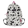 thumbnail image 2 of Mochila Gran Capacidad para Mujer Con Patrón Vaca Cebra Lona ​​bolsos Grandes Preppy, 2 of 8