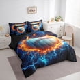 thumbnail image 2 of Erosebridal Baseball Sport Theme 7 Pieces Bedding Comforter Set,Boys Ball Game Full Bedding Set For Ball Lovers,Reversible, 2 of 7