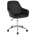 thumbnail image 1 of Cortana Home and Office Mid-Back Chair in Black Fabric, 1 of 9