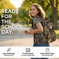 thumbnail image 6 of DISNIMO Wolf Camouflage Hunting Print 17 Inch School Backpack for Kids Boys Girls Lightweight Bookbag with Side Pocket Primary Middle School Backpack with Padded Straps Casual Daypack, 6 of 7