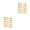 thumbnail image 3 of ZLight 10 Pcs Clips d'Oreilles Convertisseurs Accessoires Vis/levier Non Percé Fait Main avec Boucle Coussinets en Plastique Type1 2Ensemble, 3 of 6