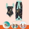 thumbnail image 1 of Traje De Baño Damas 2 piezas de traje de baño atlético de playa para mujer a la moda con vestido para accesorios femeninos (libélula M), 1 of 8