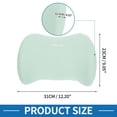 thumbnail image 4 of Almohada Lumbar de Soporte para Cuello de Automóvil Transpirable Unique Bargains Espuma Viscoelástica Diseño Ergonómico 23x31x12.5cm Azul 1 Juego, 4 of 6