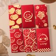 thumbnail image 1 of Nueva bolsa roja en el Festival de Primavera del Año de la Plaza Loong Actividad Global Liyin Smile Bolsa de regalo creativa, 1 of 6