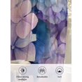 thumbnail image 6 of Sheer Curtains 54 Inch Length 2 Panels Set for Kitchen, Vintage Hydrangea Semi Sheer Curtains for Windows, Spring Purple Flowers Garden Plants Voile Window Treatments Rod Pocket Curtain, 6 of 7