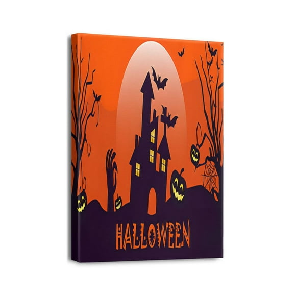 Halloween Happy Halloween (71) Bedroom Wall Decor Bathroom Pictures Painting Farmhouse Wall Decor Prints Artwork for Bathroom Office Bedroom 12"x16"