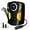 yellow, variant on NINE BULL Tire Inflator Air Compressor, Portable 150 Psi Auto Tire Pump, Universal Air Pump with LED Light DC 12V for Bike Basketball and Other Inflatables