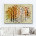thumbnail image 2 of wall26 Canvas Print Wall Art Paint Splatter View of Autumn Birch Trees Nature Wilderness Photography Realism Rustic Scenic Colorful Multicolor for Living Room, Bedroom, Office - 24"x36", 2 of 5