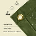 thumbnail image 4 of Heavy Duty Polyester Canvas Tarp 40' x 50', Green Shade Tarps 16 oz Breathable UV Resistant Tarpaulin Cover with Rustproof Brass Grommets, Multipurpose for Canopy, Roof, Camping, Woodpile, 4 of 9