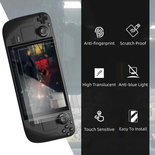 JIAHAOO Impact-Resistant Screen Protector for Steam Deck - Tempered Glass for Everyday Use