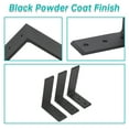 thumbnail image 6 of Kojem 3 Countertop Support Brackets Corbel Lot L Shelf 6"x8" Heavy Duty Black Steel, 6 of 13