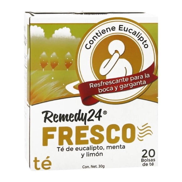 Té de jengibre Remedy 24 Fresco limón con vitamina C 20 sobres